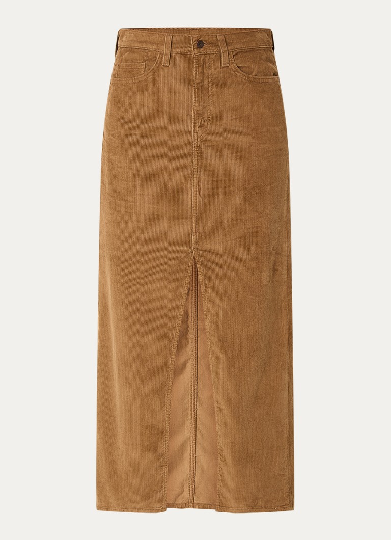 Levi's manšestrová midi sukně s rozparkem