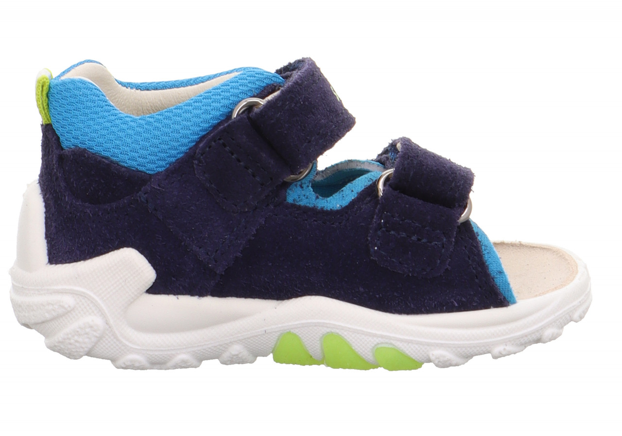 FLOW - Blau/Türkis Sandale mit Klettverschluss