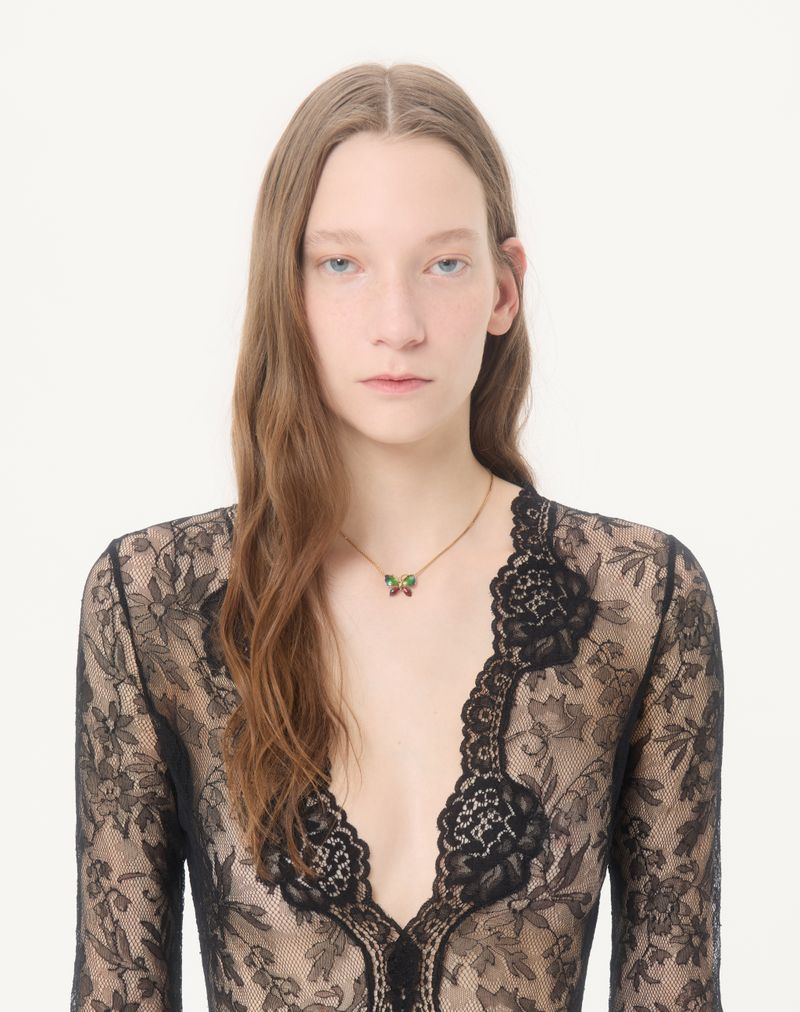 Bodysuit med stretch i blonde