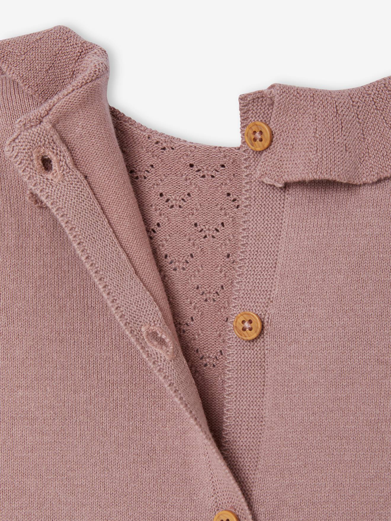 Vertbaudet Baby Strickkleid Oeko-Tex - violett