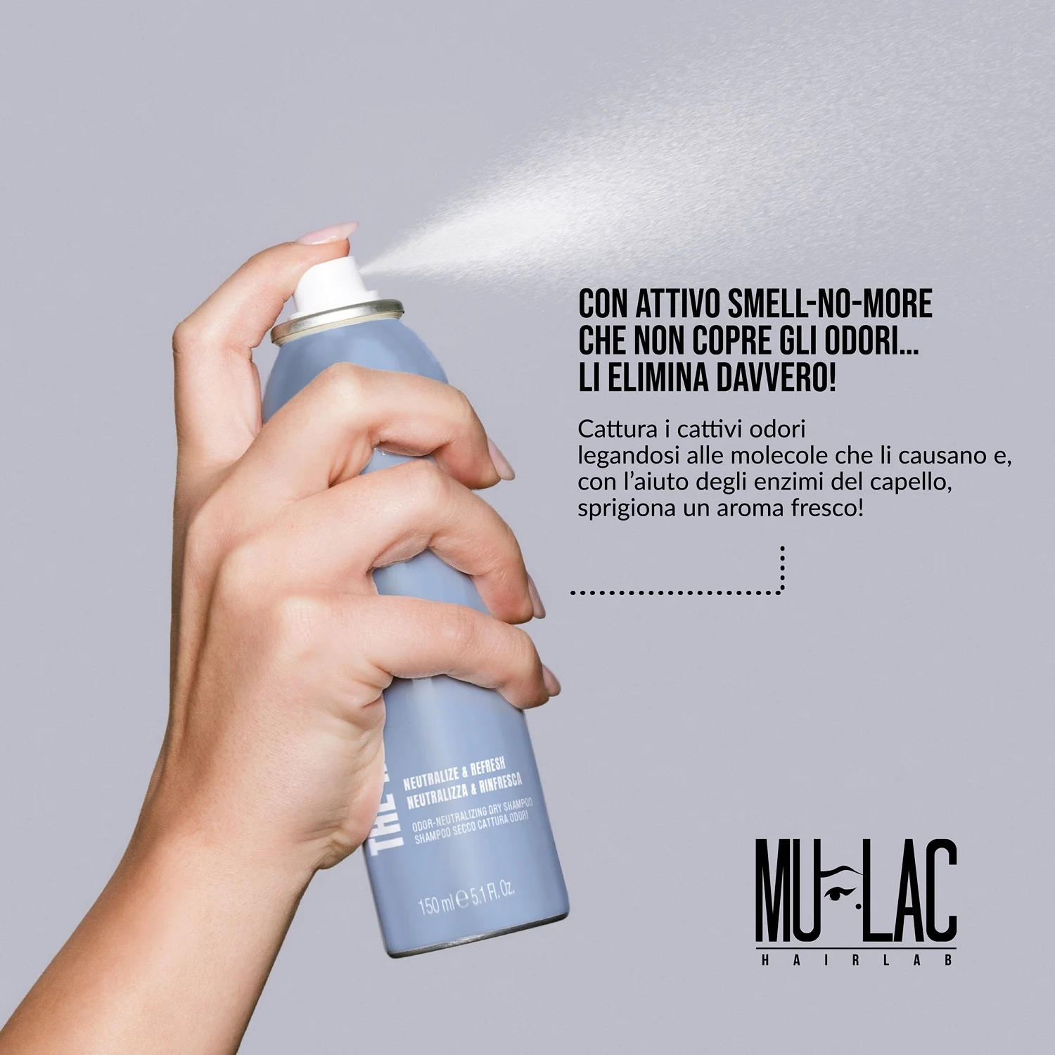 Hairlab The Refresher - Suhi šampon, sprej za oblikovanje i završnu obradu kose