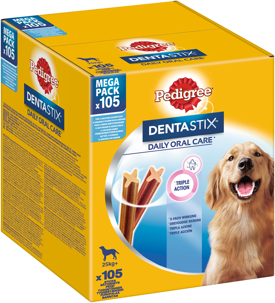Pedigree Snacks Pedigree Dentastix Daily Oral Care Megapack 105Stk für große Hunde