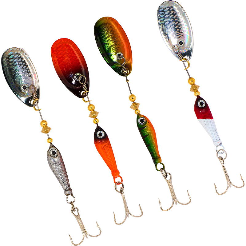 Villfisken Spinnere 4-pk 10 g, Aursjøen, Villfisken