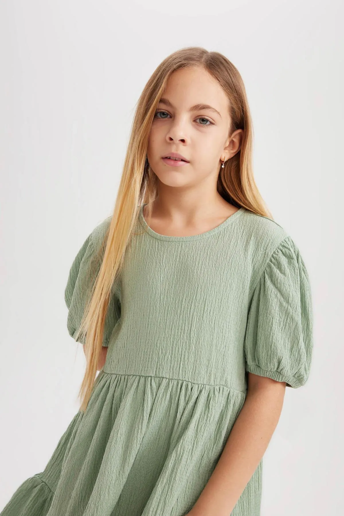 DeFacto  Kurzärmliges Wickelkleid für Mädchen - B4335a824sm