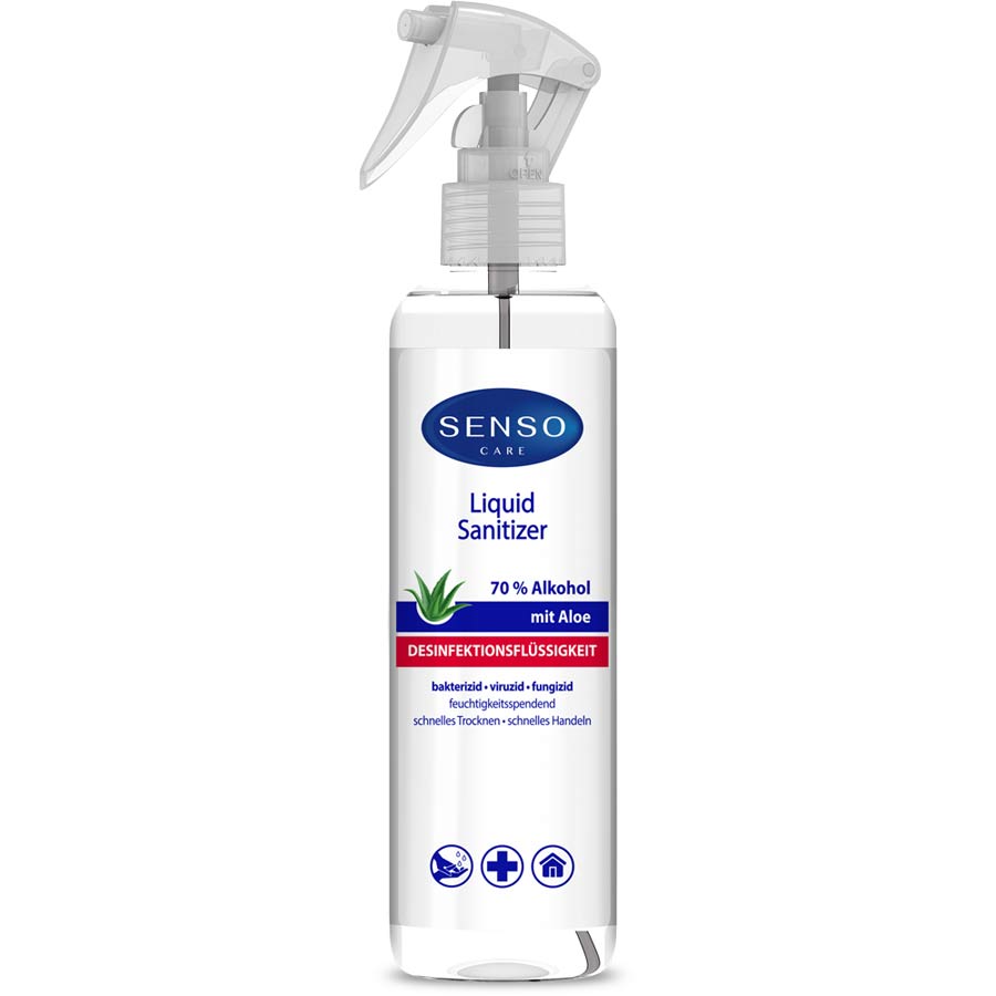Desinfektionsspray Liquid Sanitizer mit Aloe Vera, SENSO CARE, 300 ml - ATU