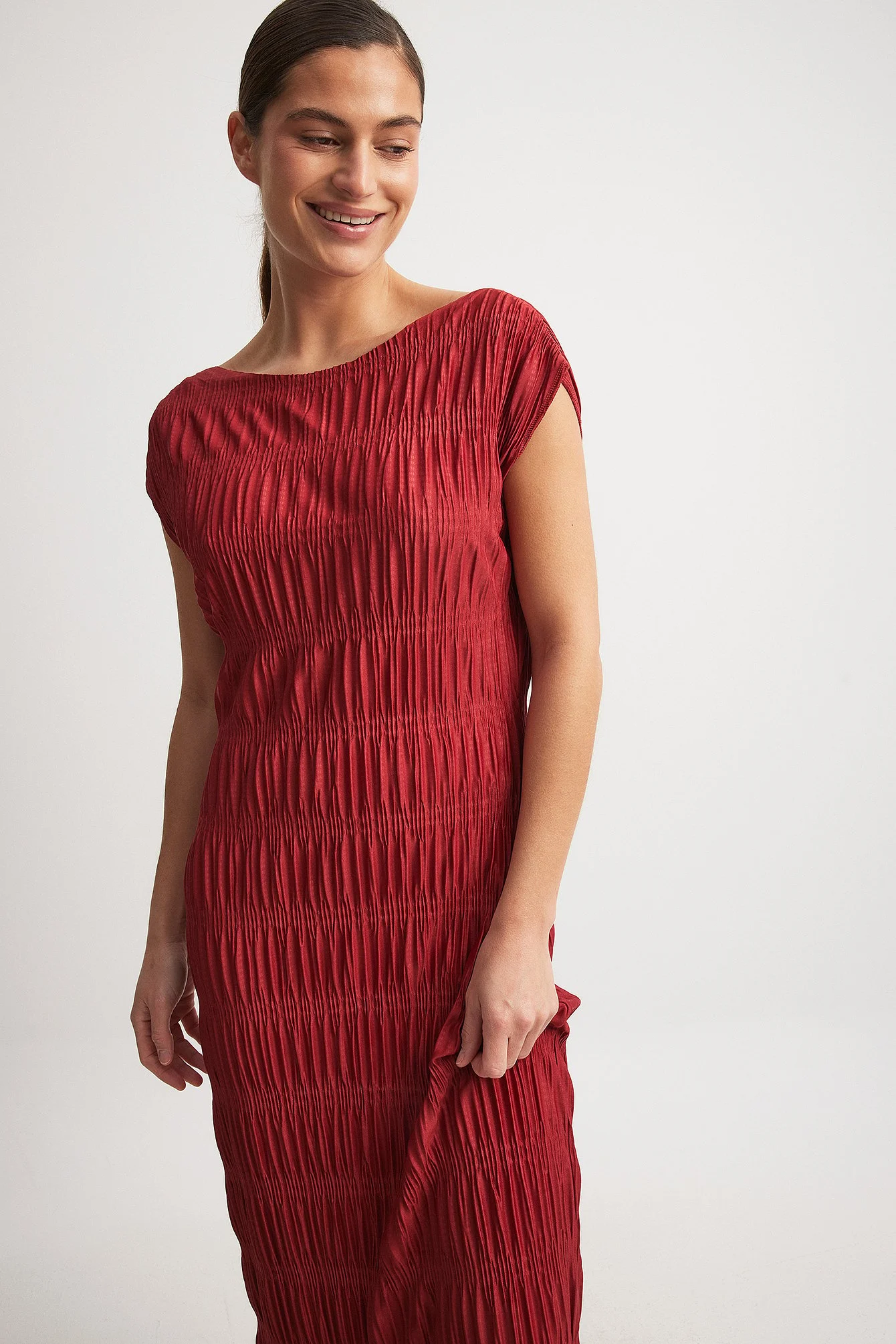 Smock Midi Jersey Dress