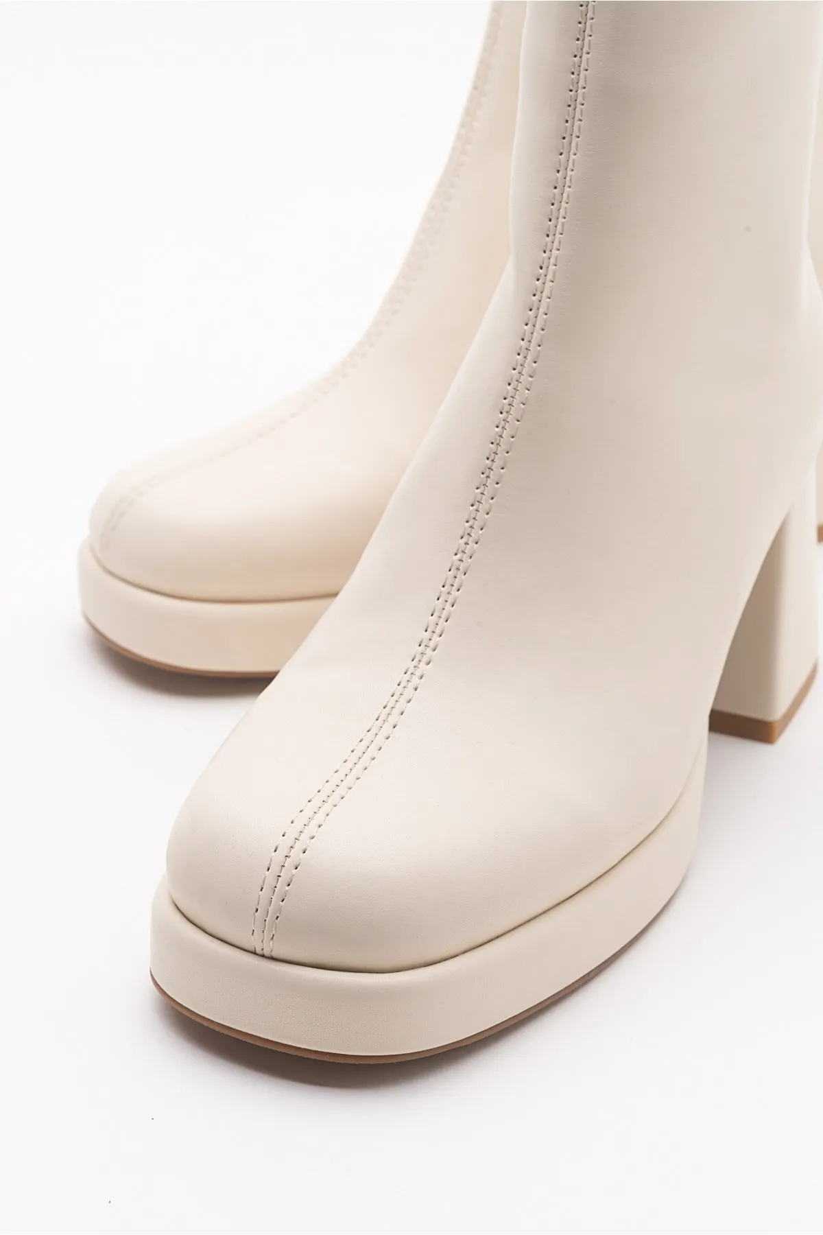 LuviShoes  Fore Cream Skin Damenstiefel