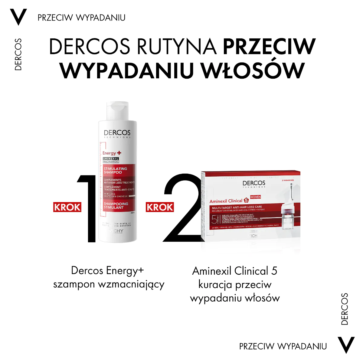 Vichy Dercos Aminexil Clinical tretman za gubitak kose za žene