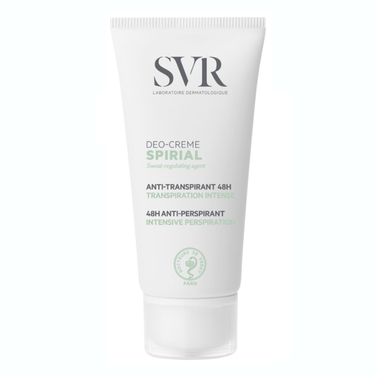 SVR Spirial Déodorant Crème Anti-Transpirante 48h, Multi-Zones 50 ml