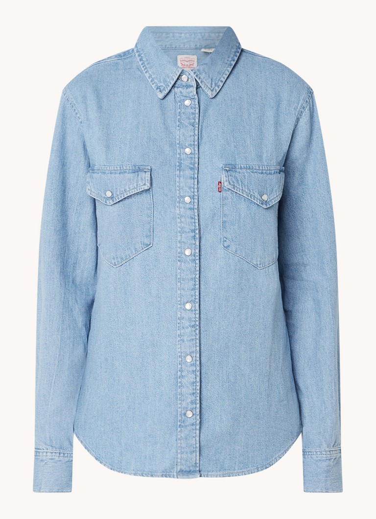 Iconica camicia western in denim di Levi's con tasche sul petto