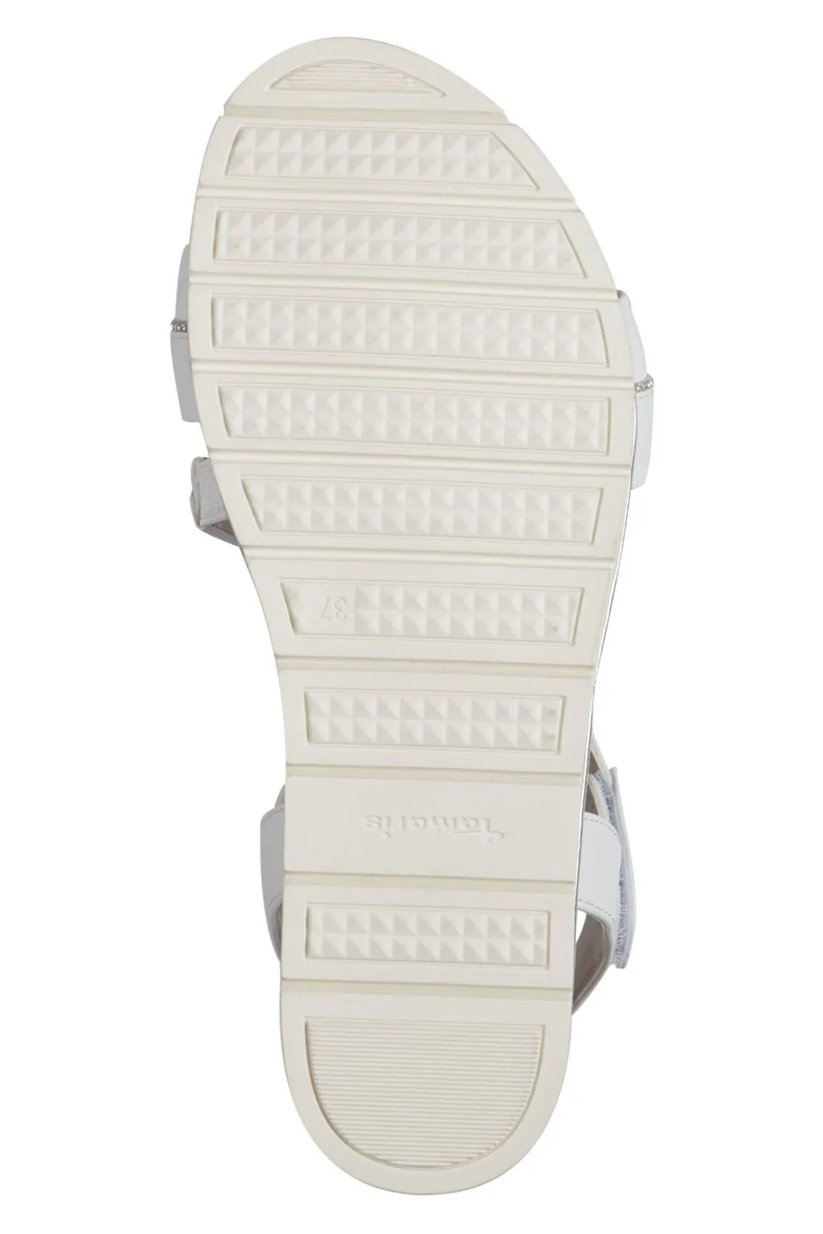 Tamaris  Sandalette - Weiß - Flacher Absatz