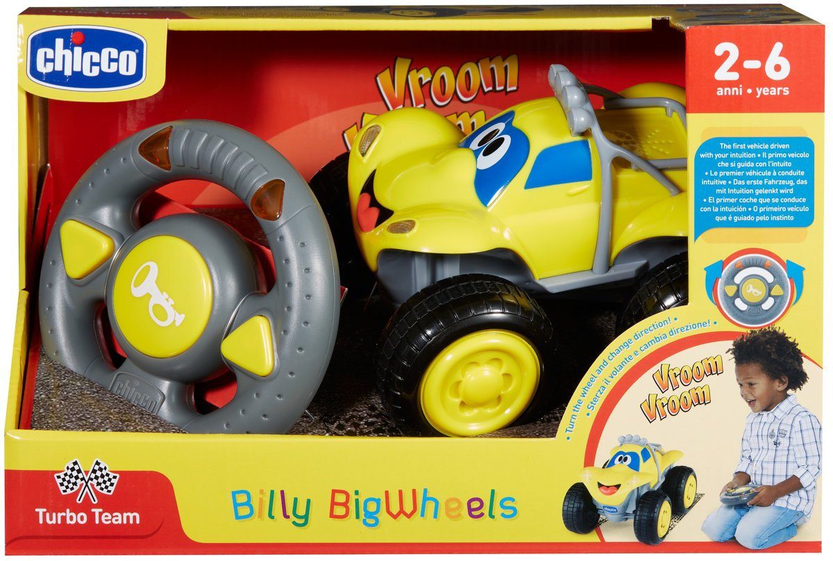 Chicco RC-Auto Billy Bigwheels, Gelb, mit Licht- und Soundfunktion