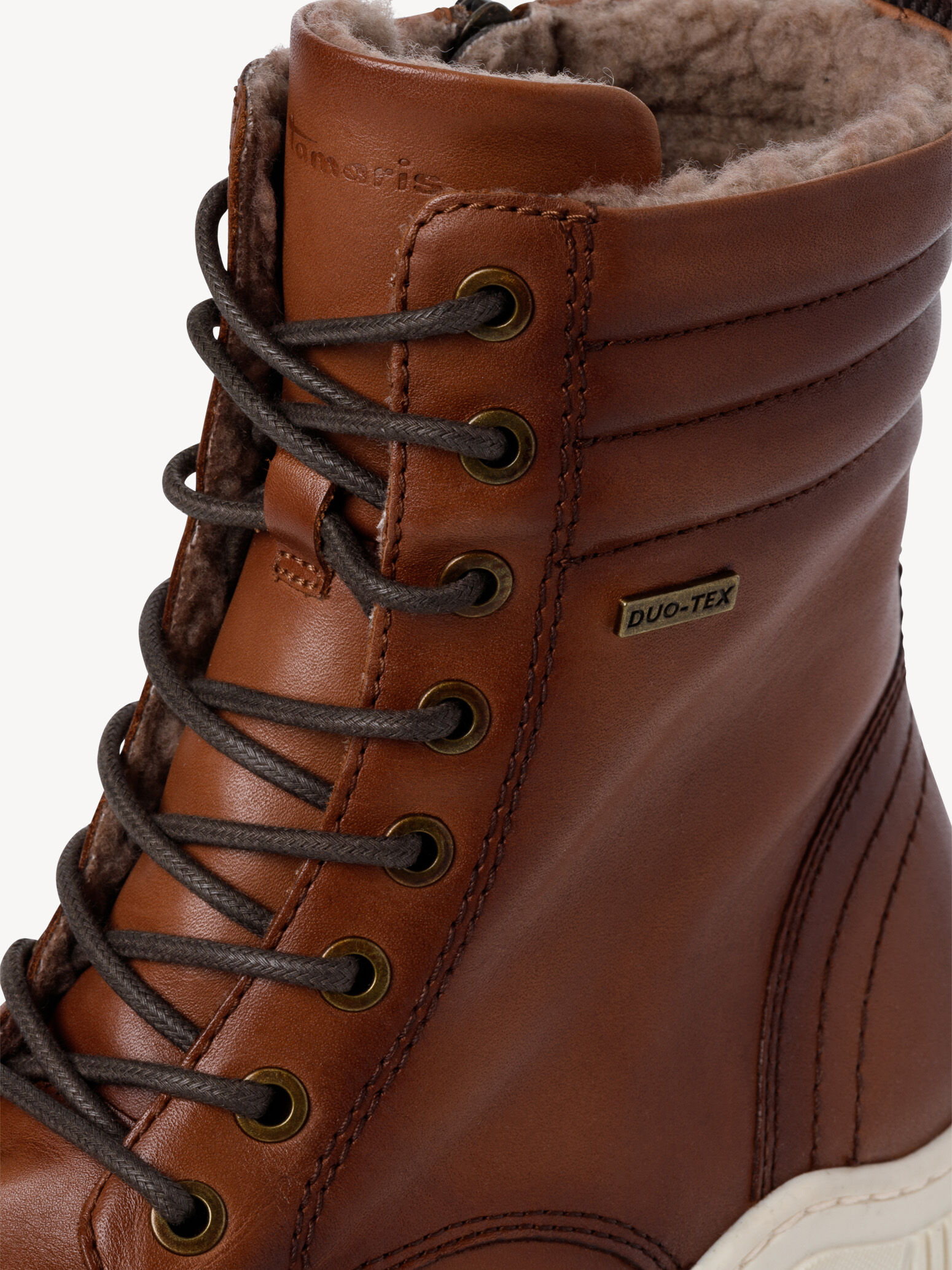 Bottine en cuir - marron