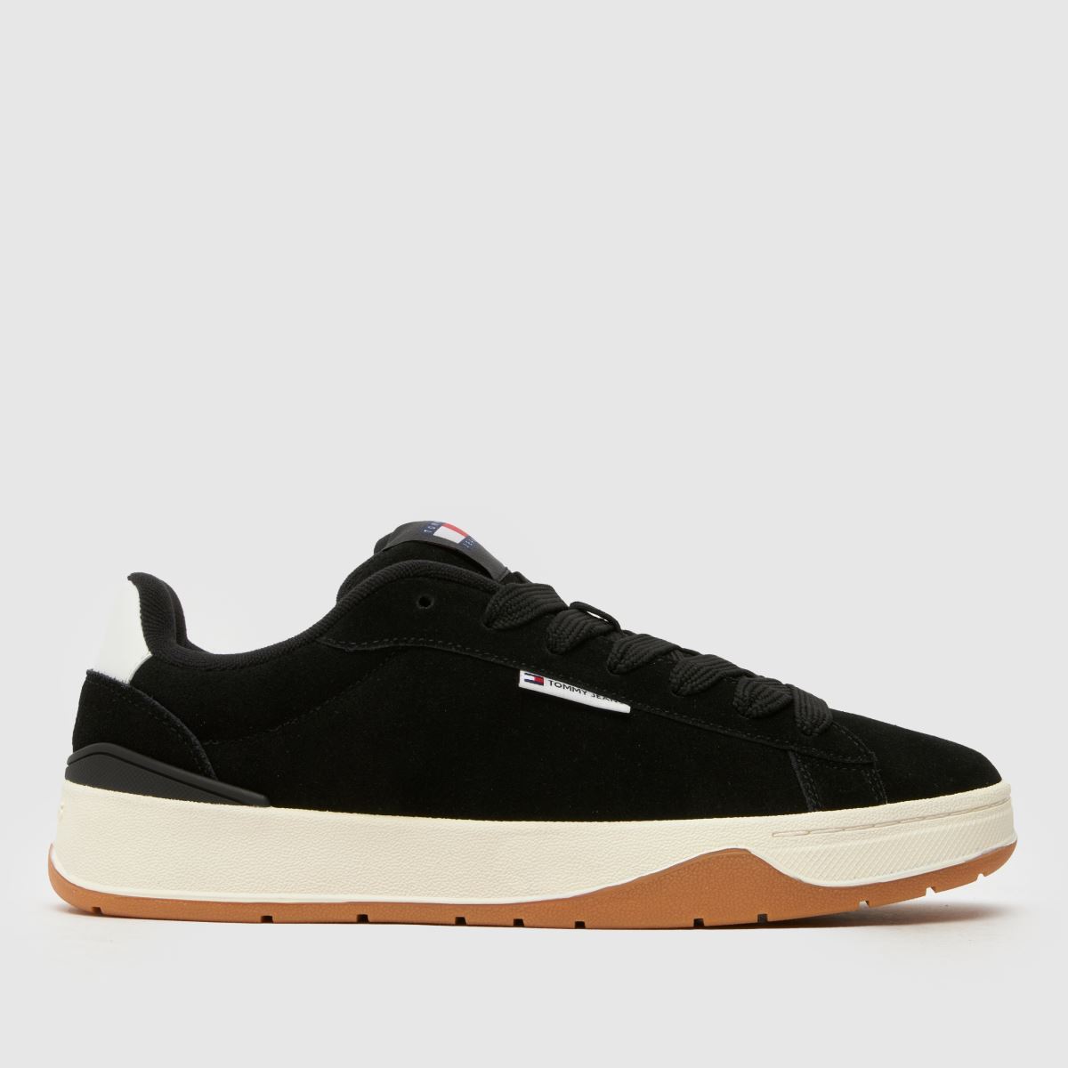 Tommy Jeans – Svarta sneakers med snörning