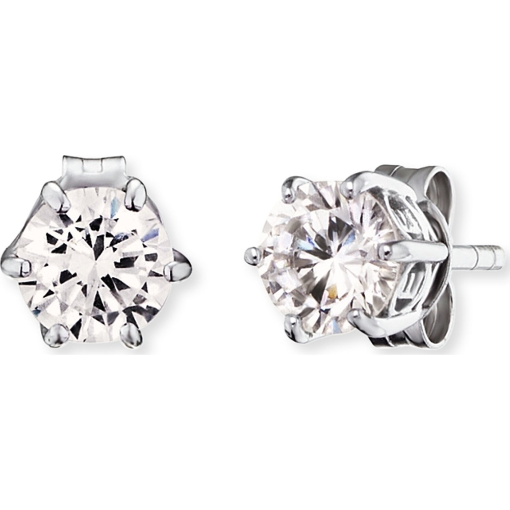 Engelsrufer Boucles d'oreilles à fermoir à poussette 925 Argent rhodié, Argent rhodié, Gemme Boucles d'oreilles