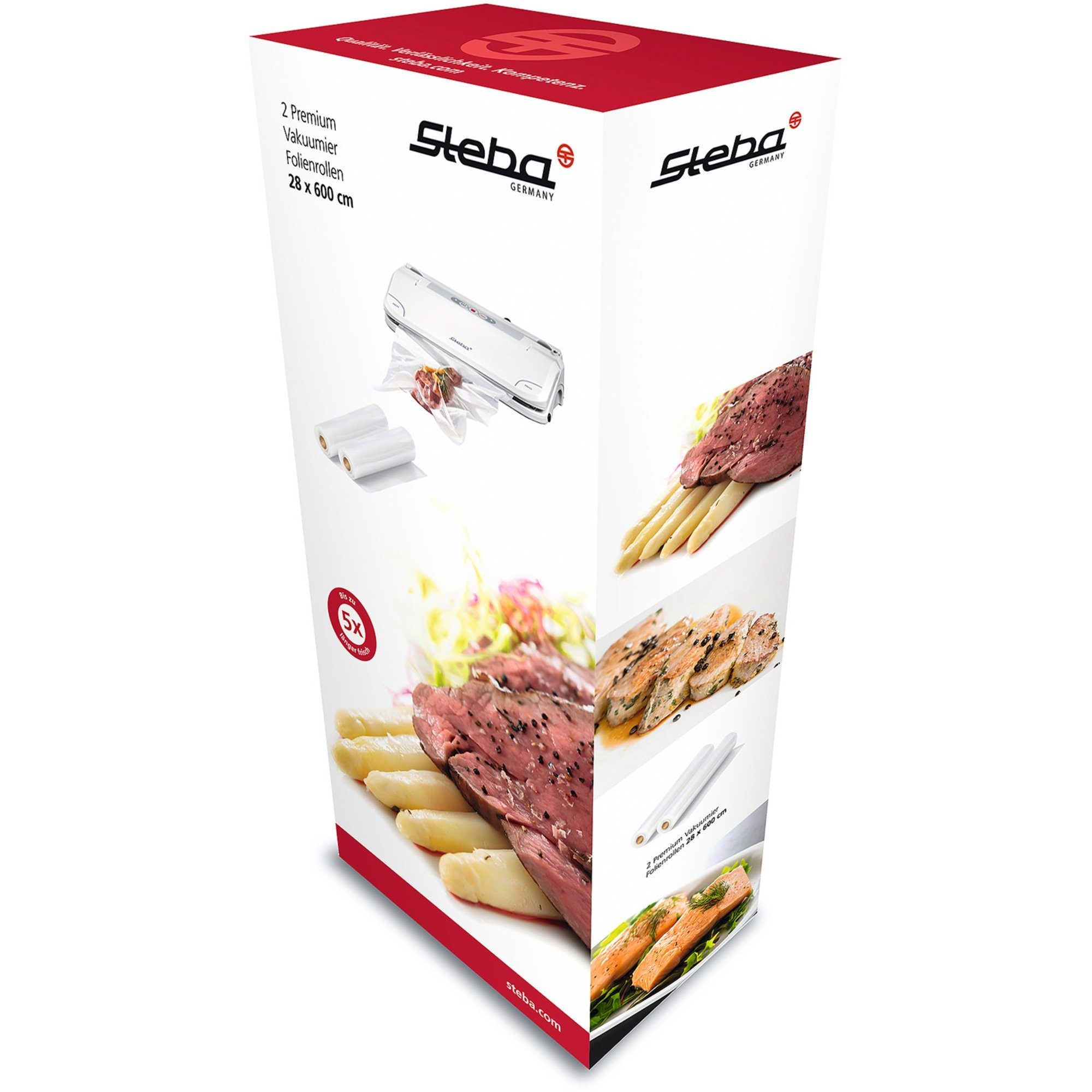 Steba Vakuumierer Steba Vakuumier-Folienrollen 28 x 600cm, (2 Stück)