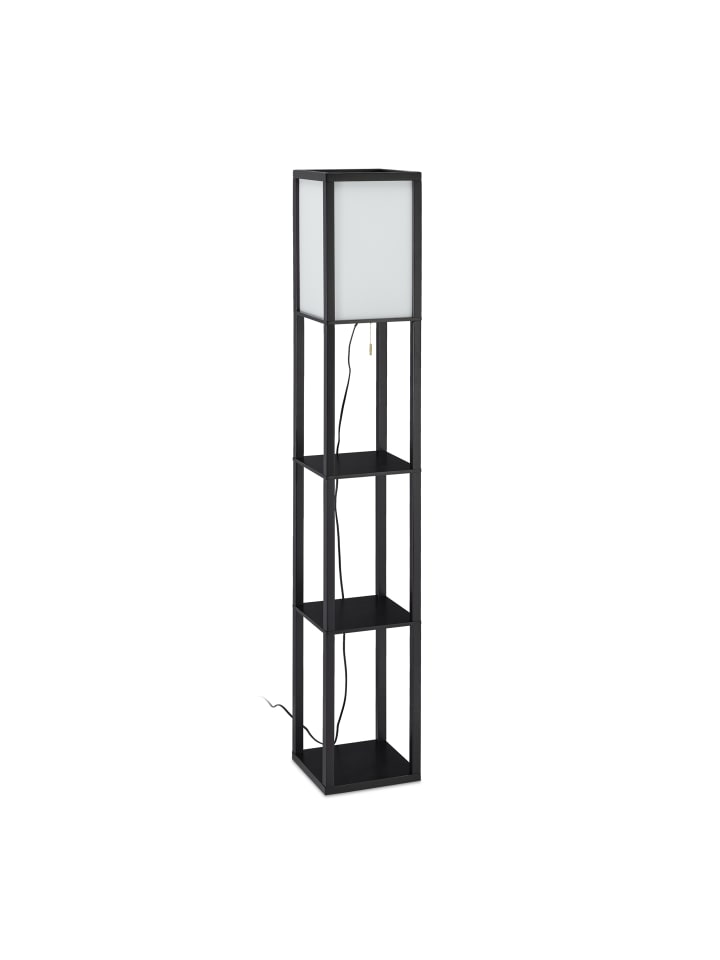 relaxdays Stehlampe in Schwarz - (B)26 x (H)161 x (T)26 cm günstig kaufen onesize