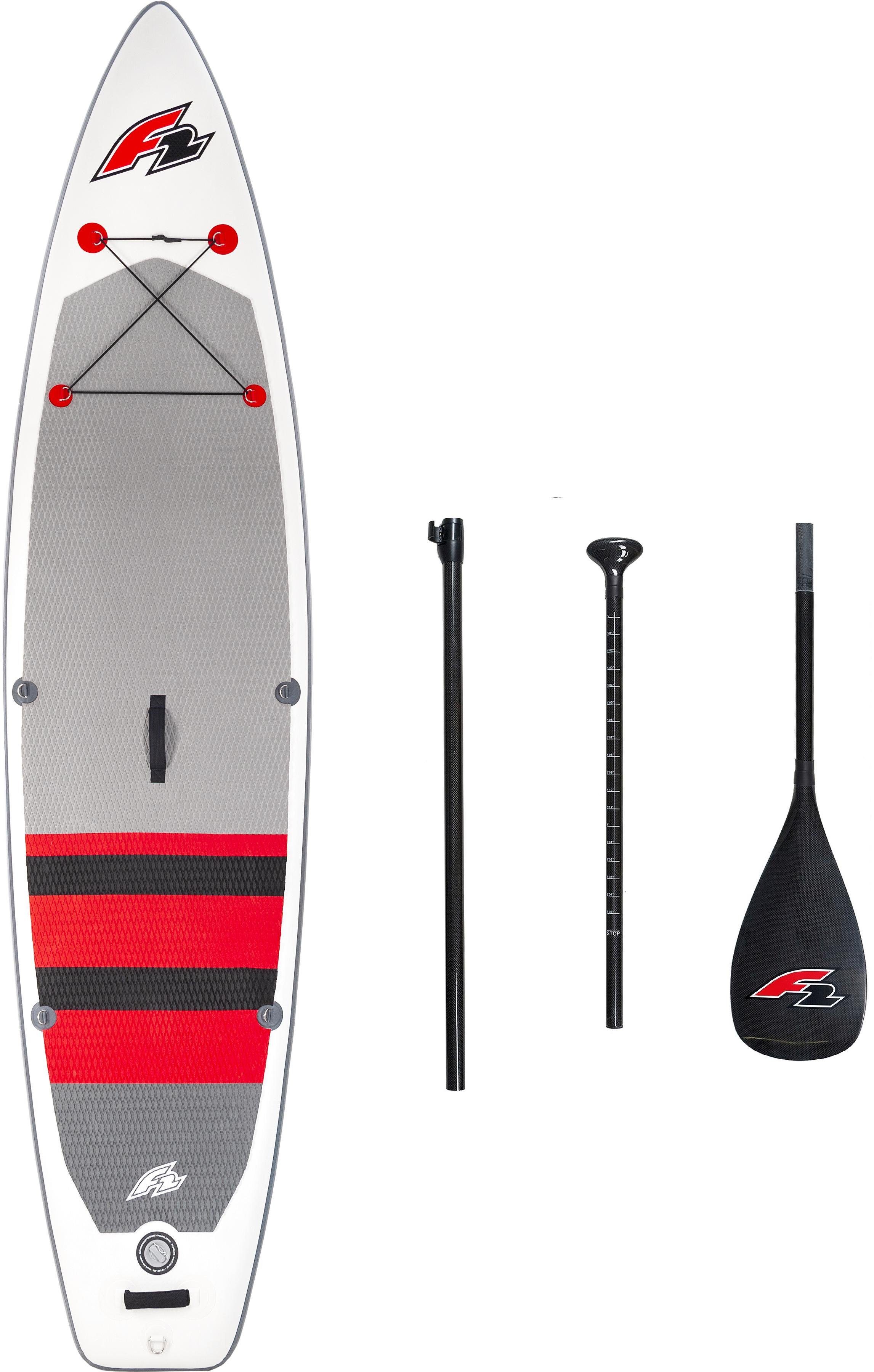 F2 Inflatable SUP-Board Union, (Set, 5 tlg., mit Paddel, Pumpe und Transportrucksack)