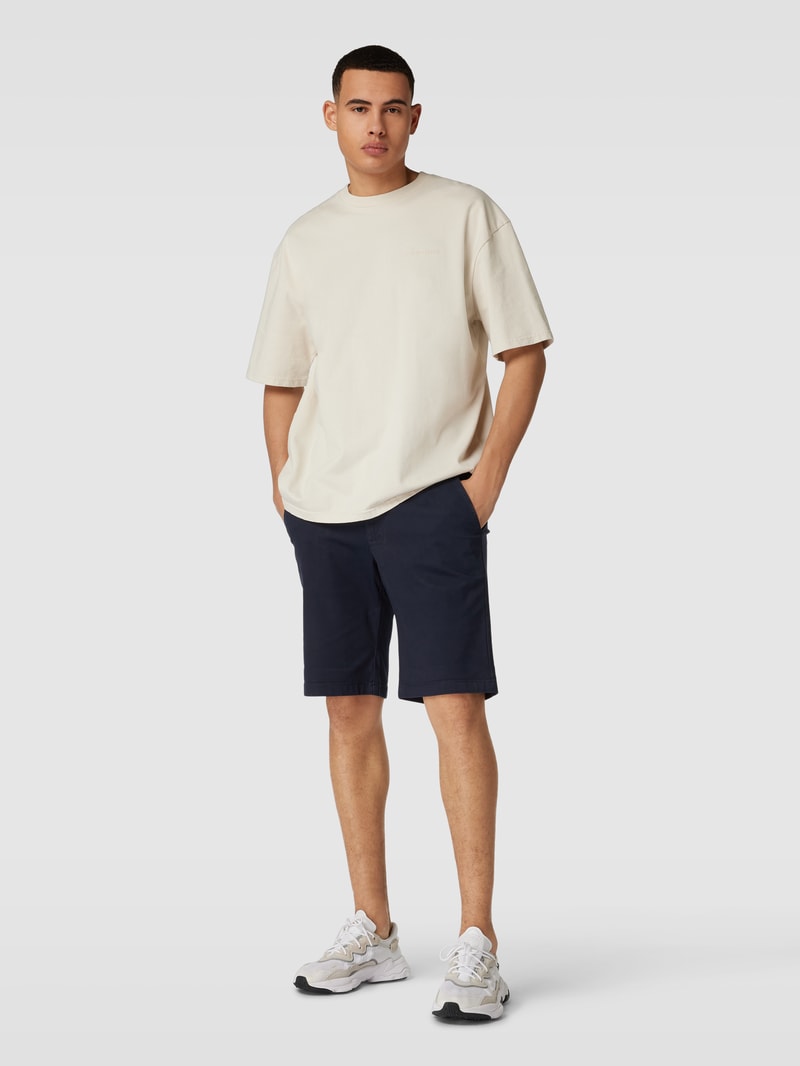 Bermudas mit Paspeltaschen in dunkelblau