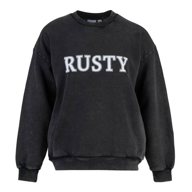 RUSTY RUSTY OVERSIZE CREW FLEECE Sweatshirt Damen