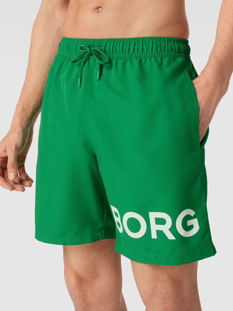 Badehose mit Tunnelzug Modell 'SHELDON' in grün