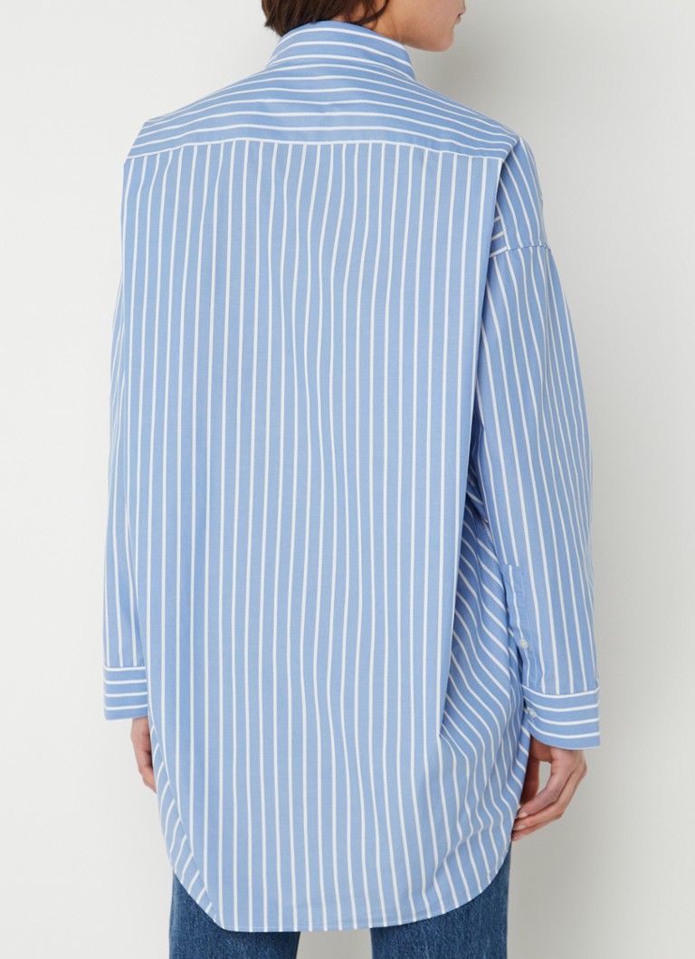 Μπλούζα Denham Mika Oversized με τσέπη στο στήθος και ριγέ σχέδιο
