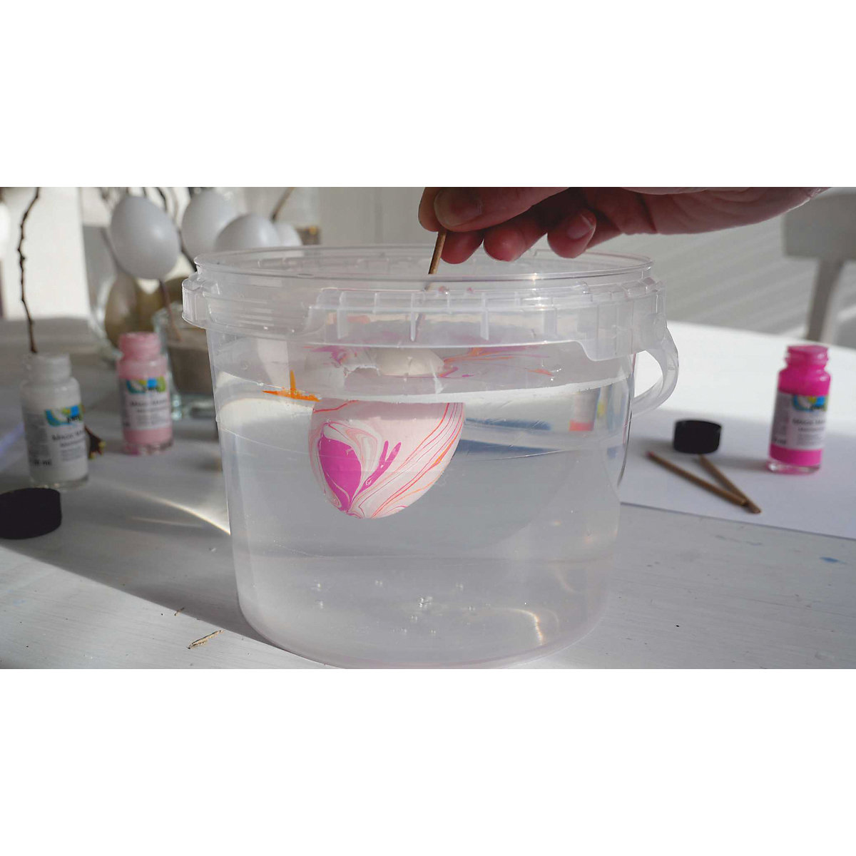 KREUL Magic Marble Marmorierfarben Set Love Neon! 6 x 20 ml