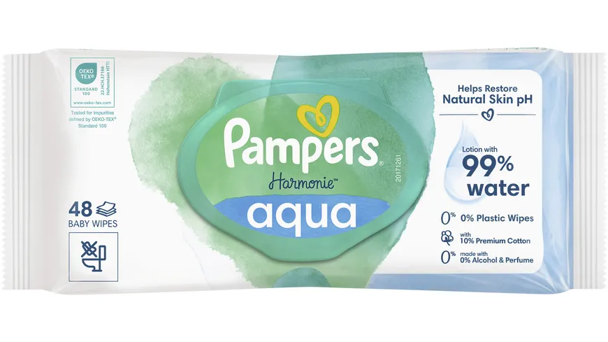 Pampers Harmonie aqua Feuchttücher