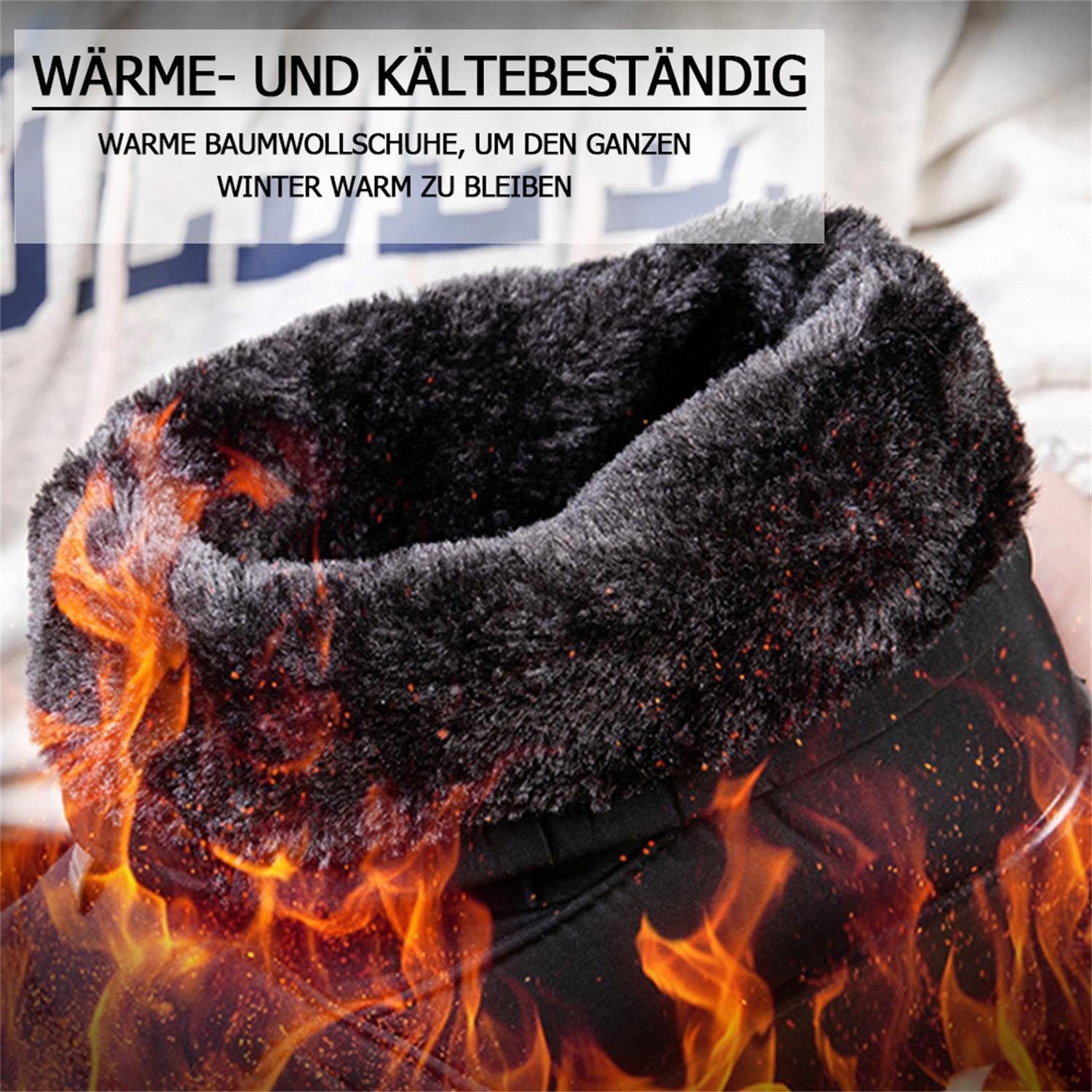 TOPMELON Schneestiefel Winterschuhe Damen Gefüttert Wasserdicht Snowboots