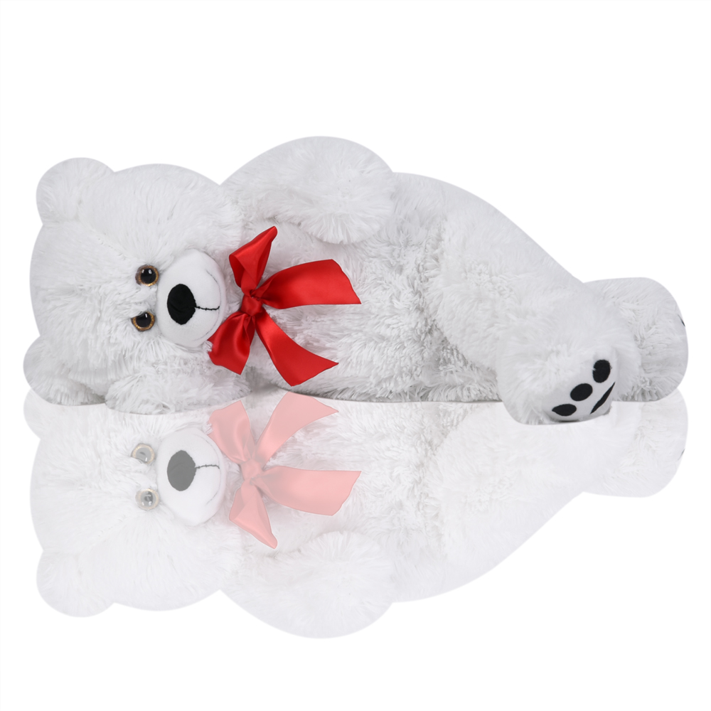 Casaria Deuba Teddybär Knuddel L - 50cm - weiß