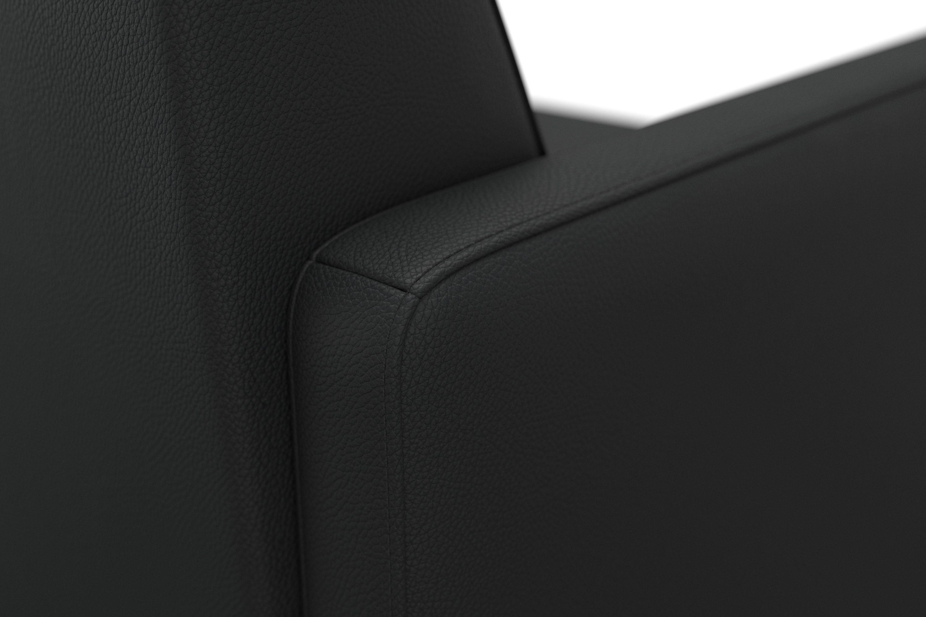 machalke® Sessel single, Ledersessel mit Metallkufen
