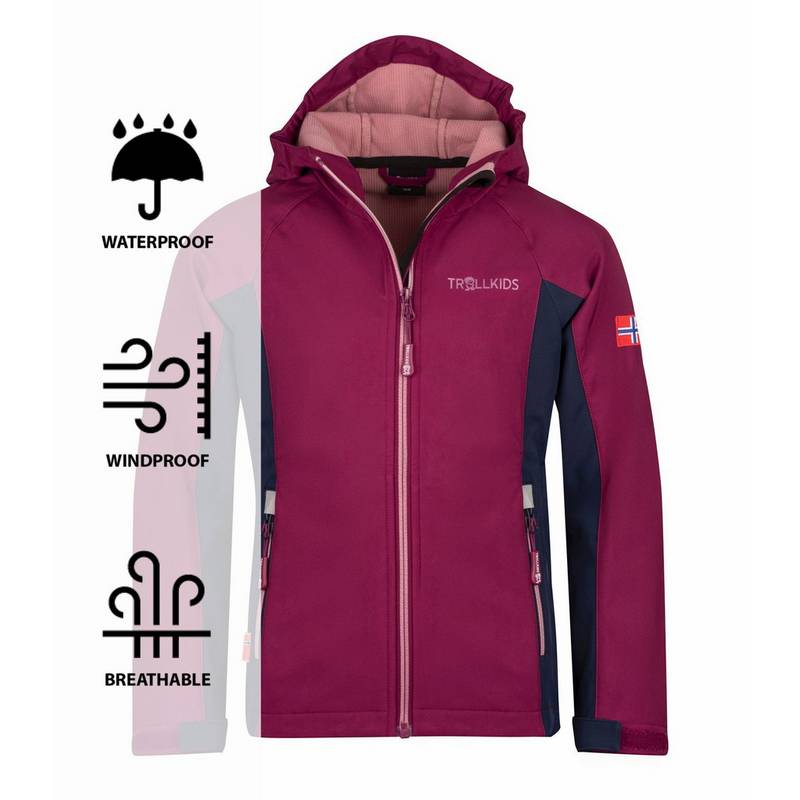 Trollkids Kristiansand Softshelljacke Kinder
