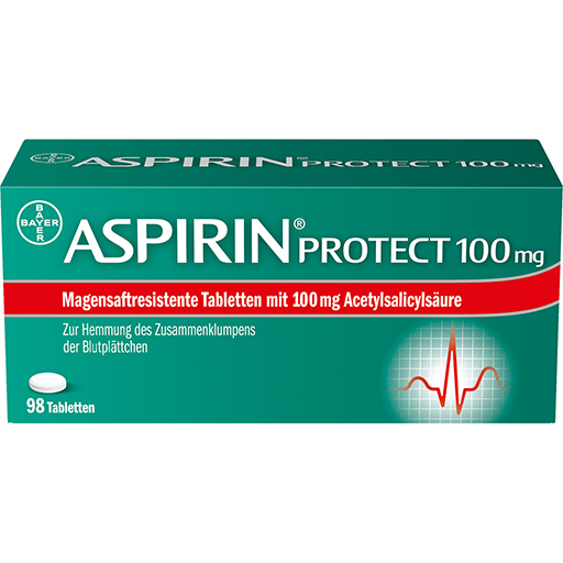 ASPIRIN Protect 100 mg magensaftres.Tabletten  98 St  Tabletten, magensaftresistent