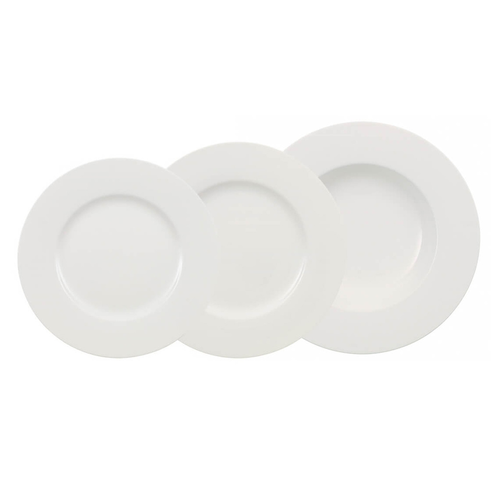 Villeroy & Boch Set of Plates 12pcs. EC Wonderful World White service de vaisselle