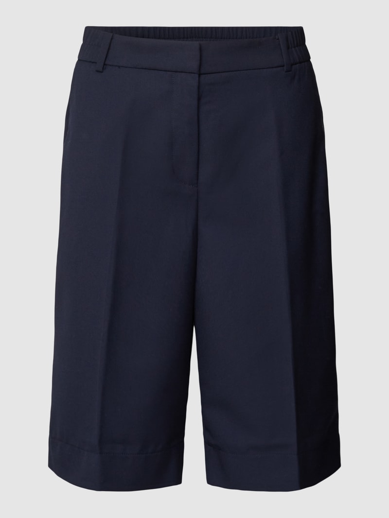 Bermudas mit Bügelfalten in marineblau