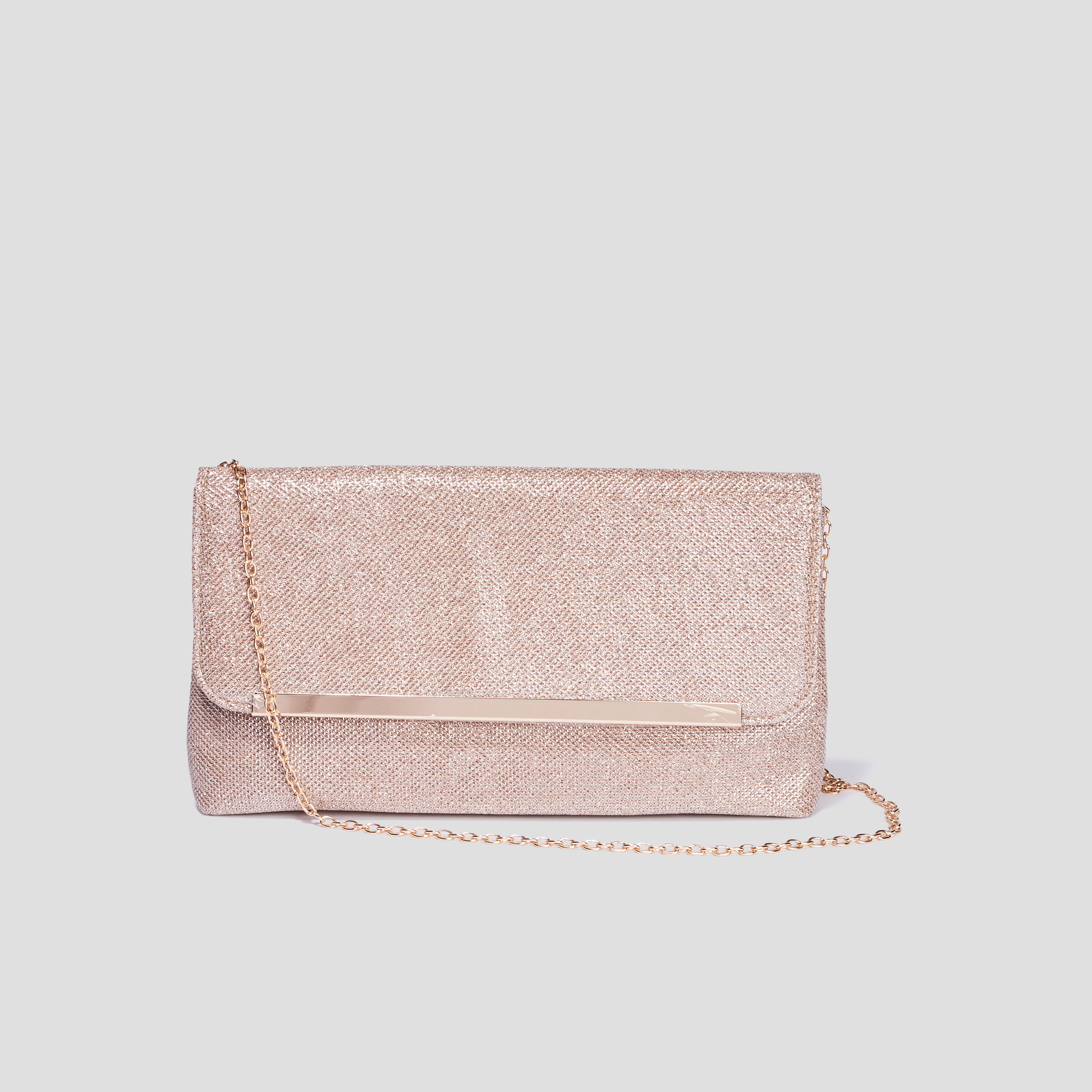 Sac pochette à paillettes couleur or femme | La Halle