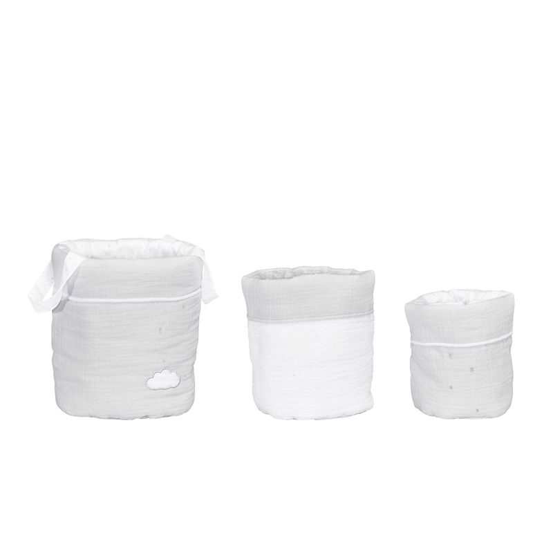 Lot de 3 panières gigognes Lily