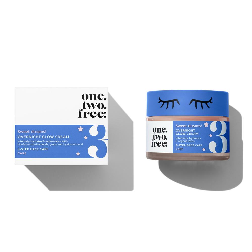 one.two.free! Overnight Glow Cream Crème de nuit Eclat