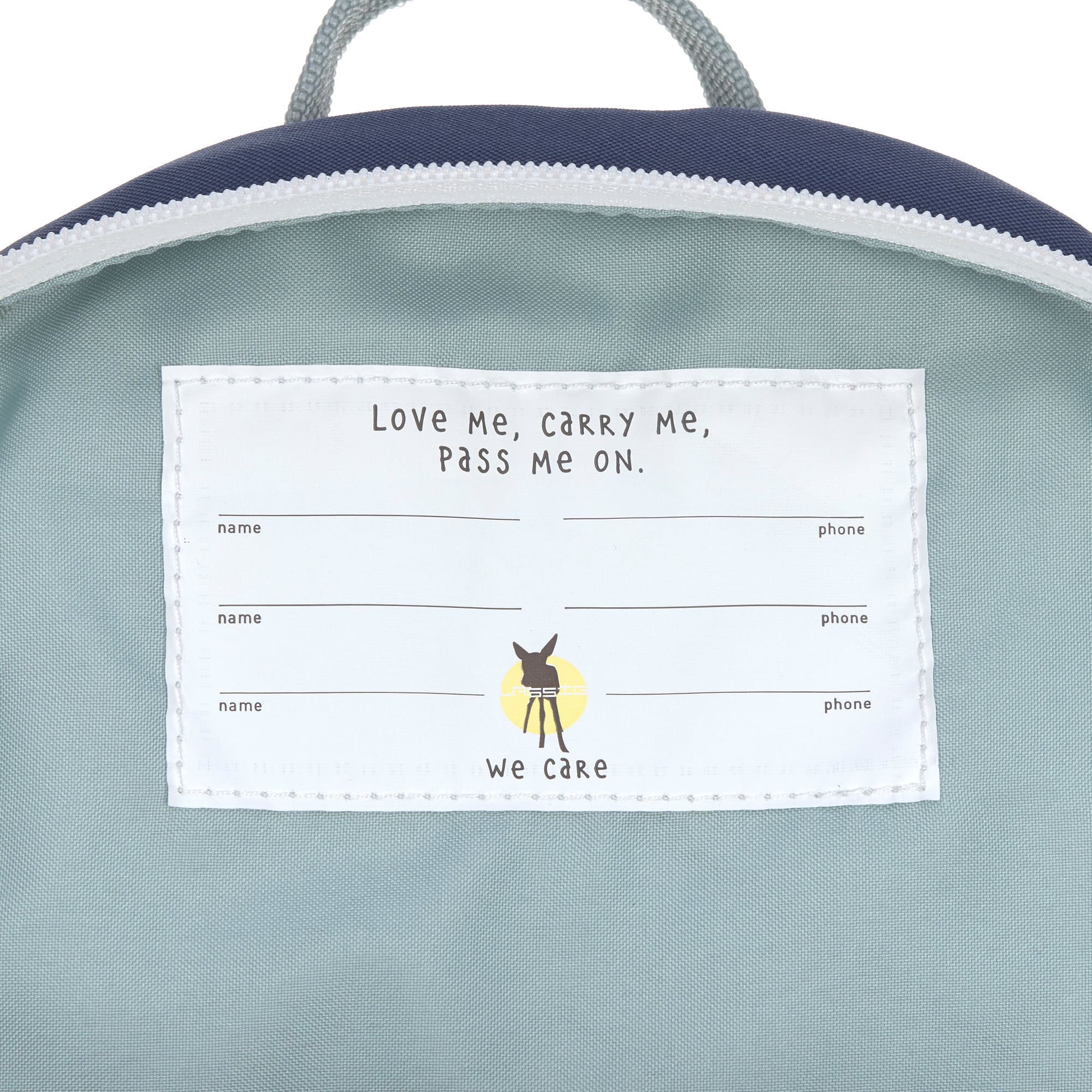 Kindergartenrucksack Tiny - Wal, Dunkelblau