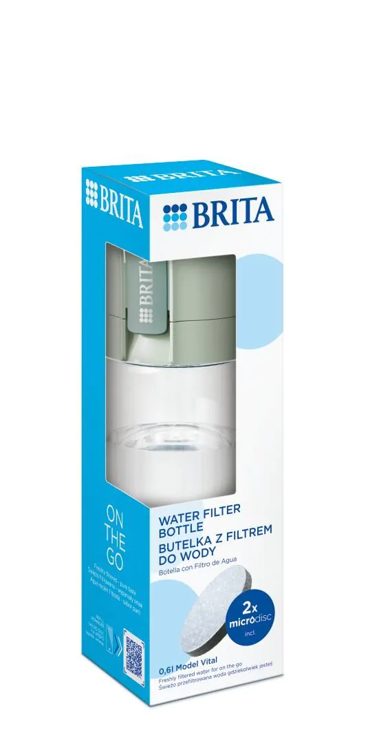 Brita Vita Pastel Green - Флаша са филтером 1 ком.