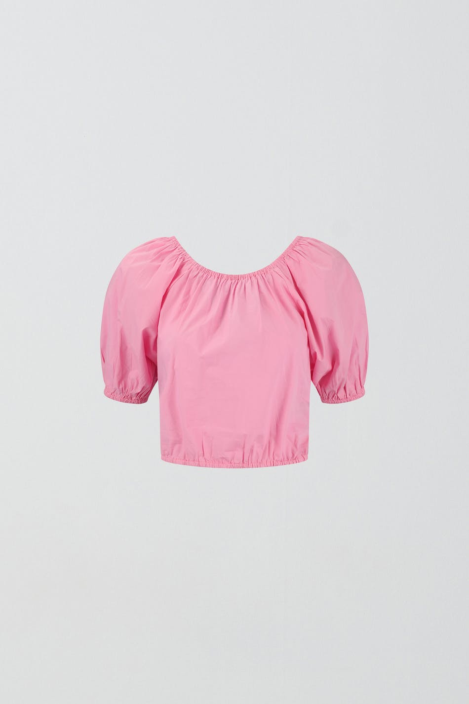 Cropped lacing blouse