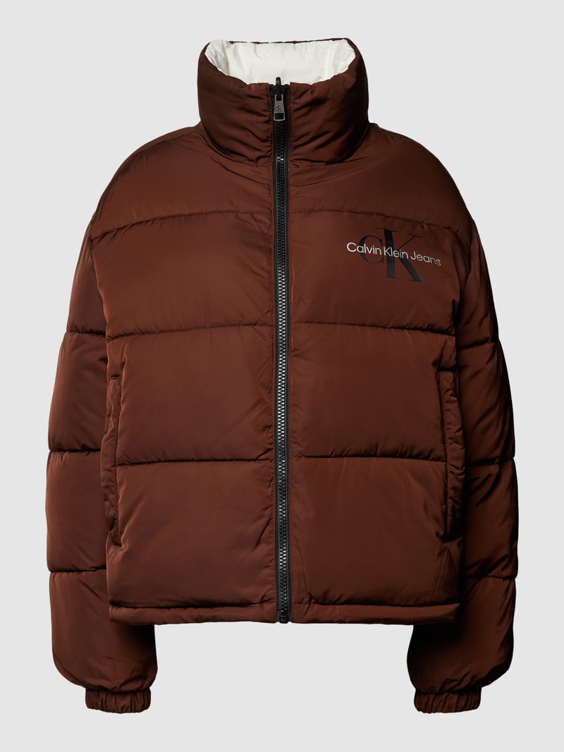Oversized Wendejacke mit Steppnähten in offwhite
