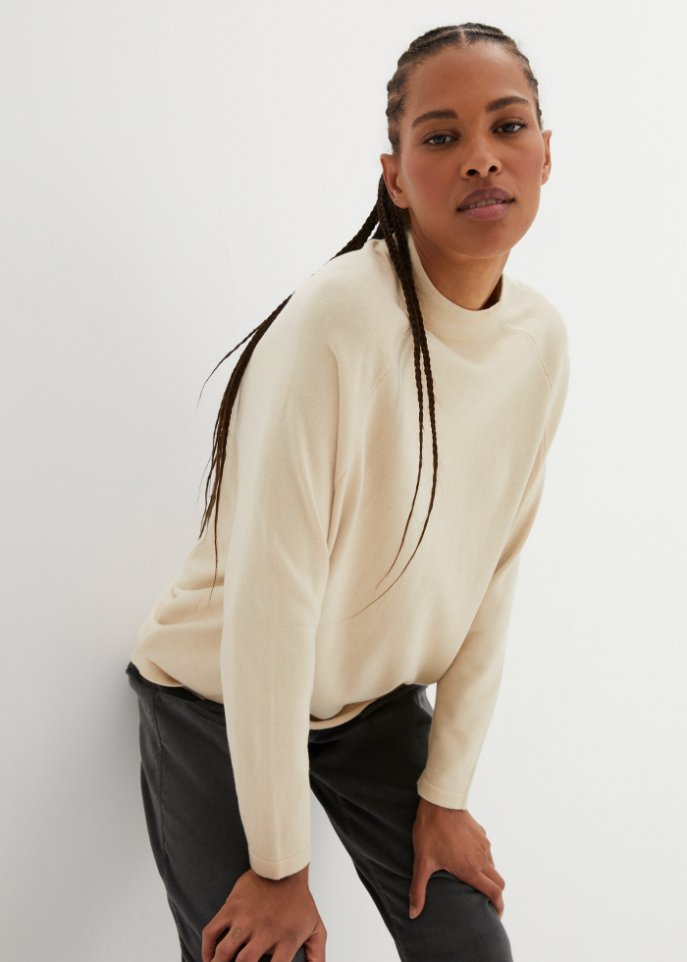 Pullover mit Stehkragen