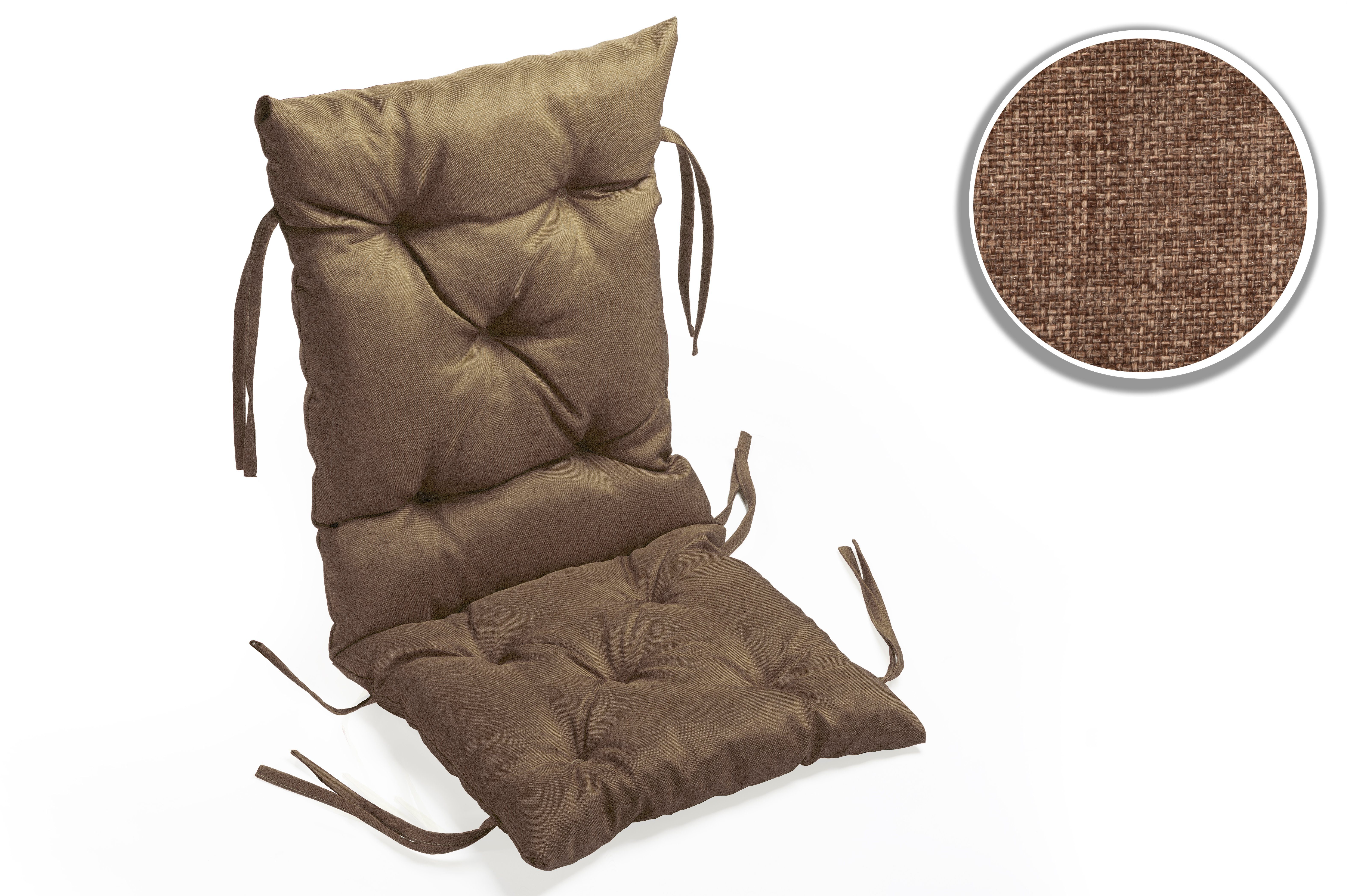 sunnypillow Bankauflage Bankauflage Stuhlkissen viele Farben und Größen zur Auswahl, 50x50x50cm braun