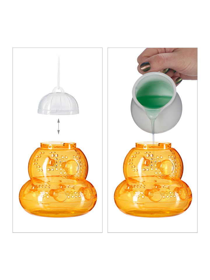 relaxdays 4 x Wespenfalle in Orange günstig kaufen onesize