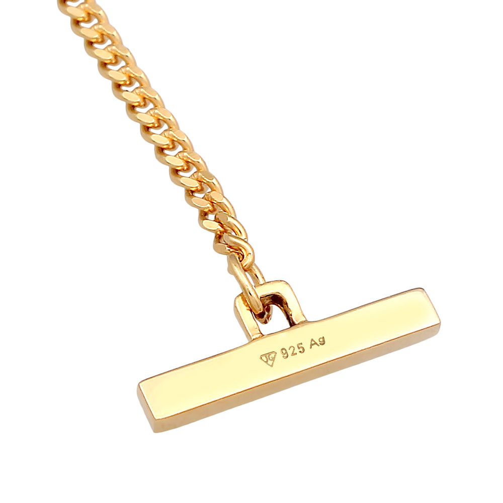 Elli PREMIUM Elli PREMIUM Bracelet Femmes Pendentif coeur moderne T-Bone en argent sterling 92 Bracelet