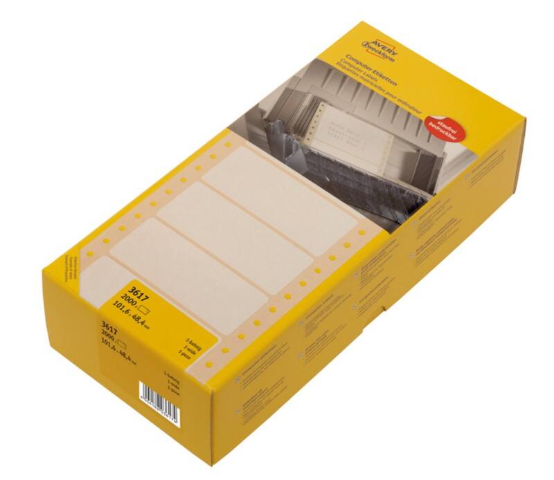 AVERY Zweckform 3617 Etiketten Weiß 101,6 x 48,4 mm 2000 Stück