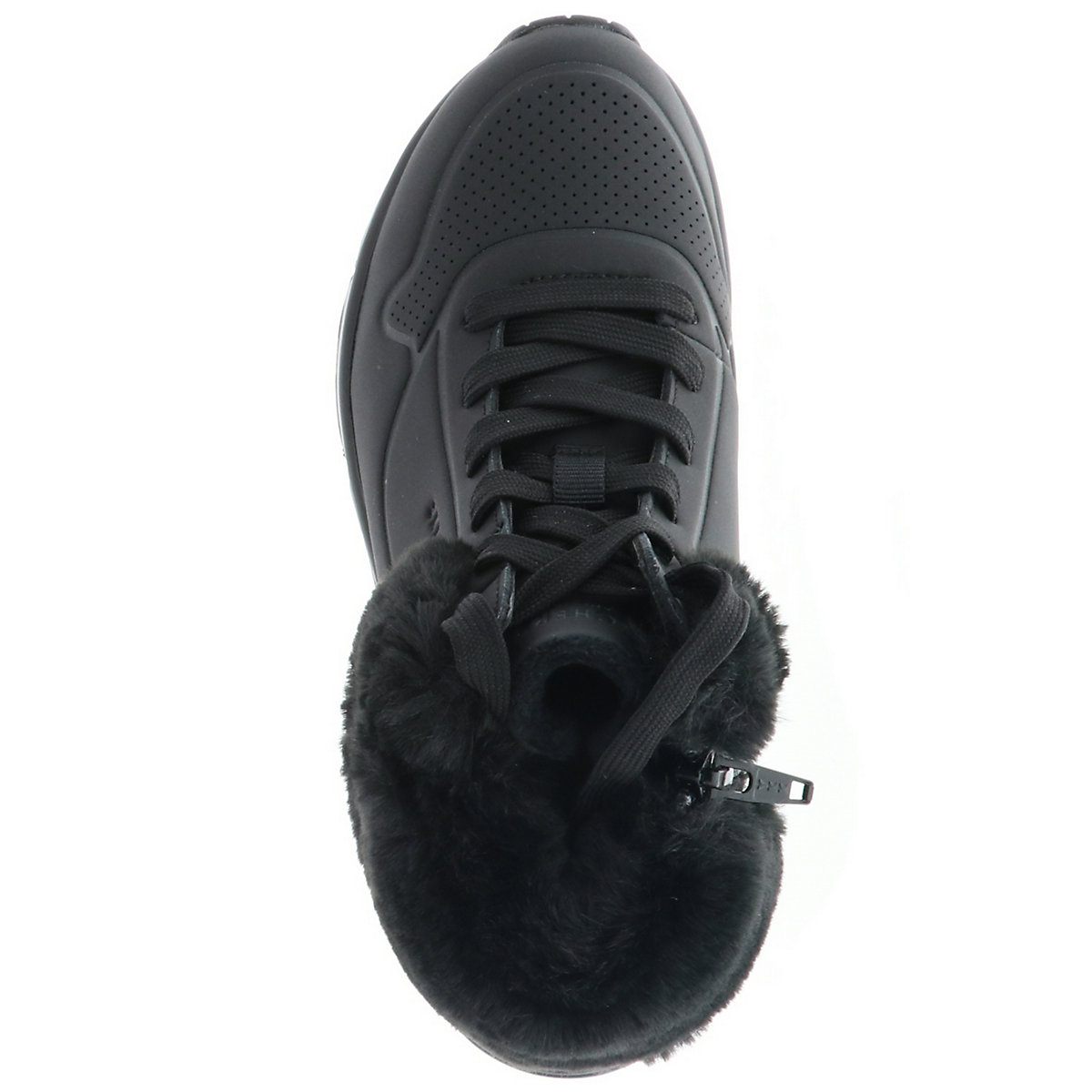 310539L/BBK Uno-Fall Air Kinder Mädchen Damen Sneaker Turnschuhe Kunstfell schwarz