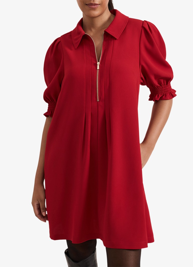 Rochie scurtă Phase Eight Petite Candice cu detalii plisate