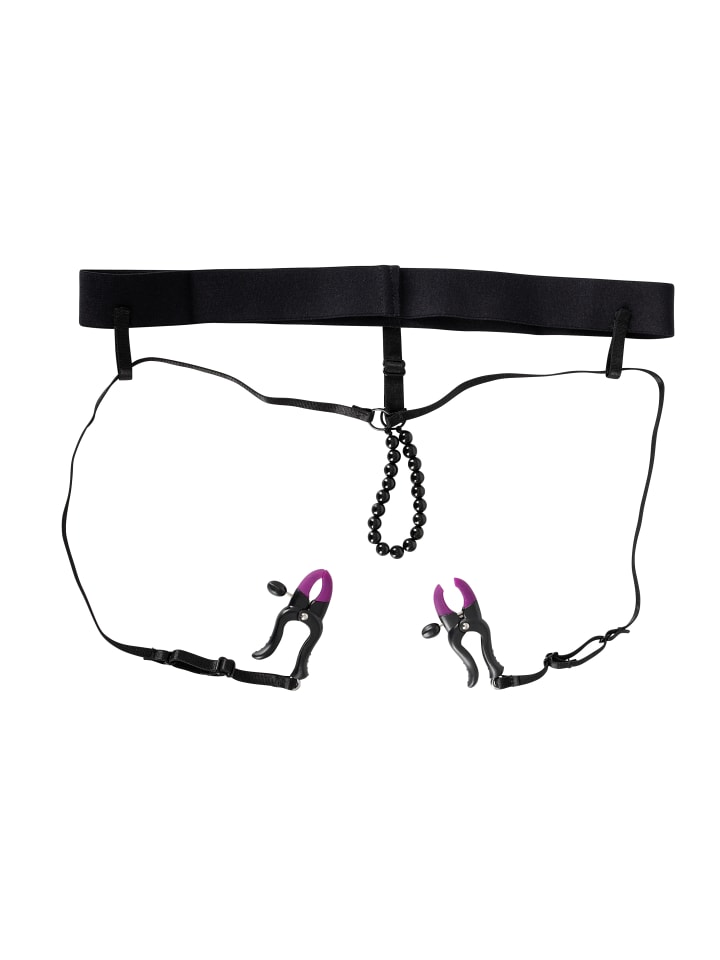Bad Kitty Slip mit Klammer Spreader-String in schwarz günstig kaufen 68